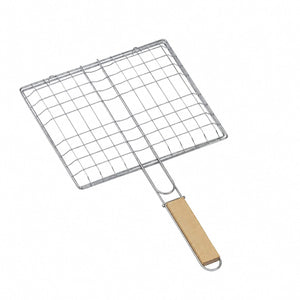 Grillrost mit Holzgriff – Praktischer Grillkorb für Fleisch, Gemüse & mehr – Ansicht 2