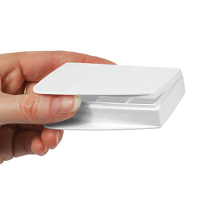 Pillendose "Alpha" in Weiss