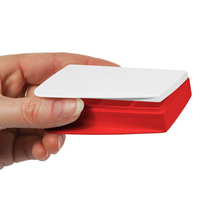 Pillendose "Alpha" in Rot/Weiss