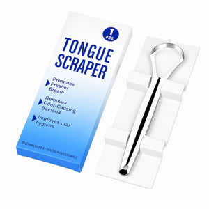 Zungenreiniger aus Edelstahl – 14,5 cm | Zungenreiniger für eine gründliche Mundhygiene – Ansicht 4