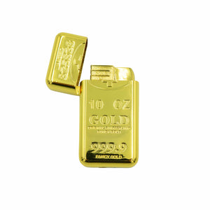 Gold Bar Feuerzeug in Goldbarren-Form mit Geschenkbox – Ansicht 2
