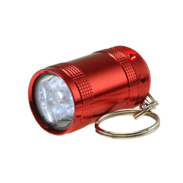 Shorty LED-Taschenlampe Aluminium – Inkl. Batterien & Geschenkbox in Rot