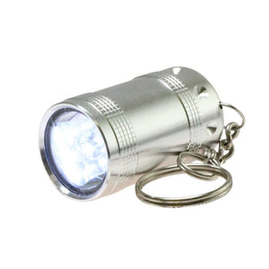 Shorty LED-Taschenlampe Aluminium – Inkl. Batterien & Geschenkbox in Silber