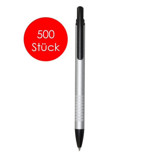 Kallos Kugelschreiber aus Aluminium - 500er Karton in Silber matt
