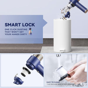 Mini Handstaubsauger kabellos – 120W mit 5 Aufsätzen – Ansicht 2