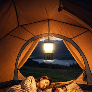 LED Camping-Laterne – 12,5 x 6,3 cm, 3 Lichtmodi, USB-C aufladbar – Ansicht 5