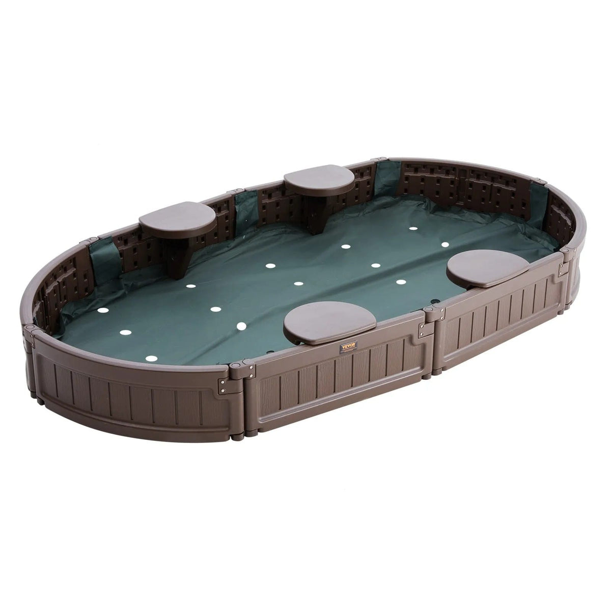 Sandkasten Outdoor 4 Sitzplätze mit Bodenmatte – für Kinder – Ansicht 4