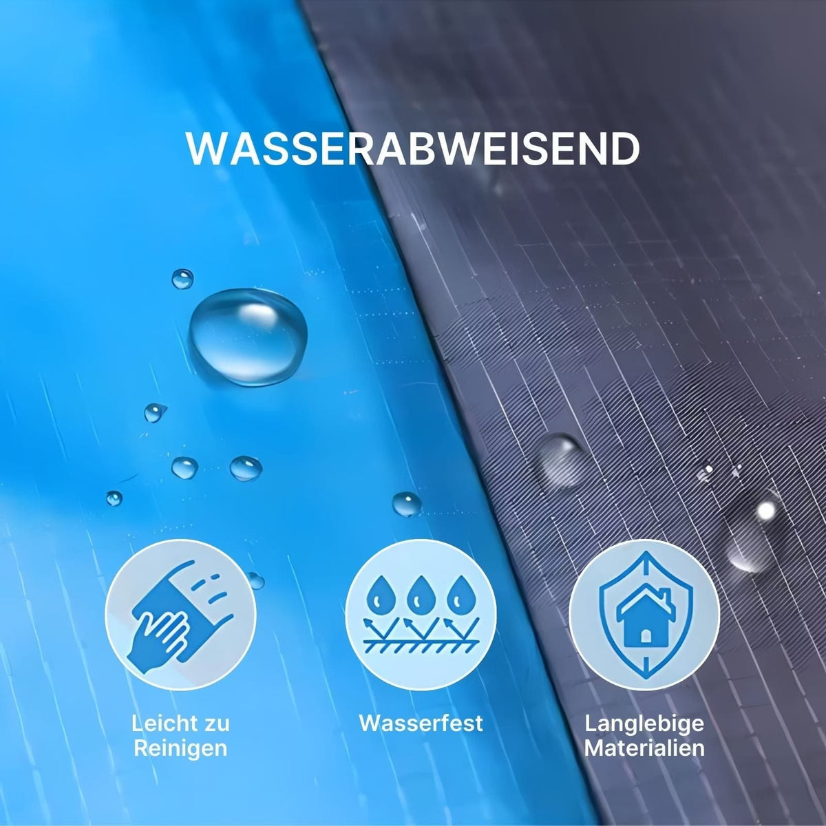 Outdoor-Picknickdecke, wasserabweisend & sandfrei, 200 x 210 cm – Ansicht 7