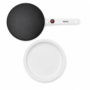 KöLAX Elektrischer Crêpes-Maker mit Backplatte & Servierteller – Antihaft Crêpe-Pfanne – Ansicht 2