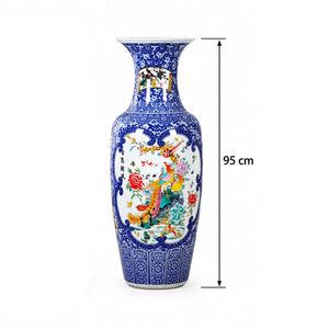 Deko-Vase Chinesischer Folklore-Stil - Phönix mit Vogelschar – Ansicht 3