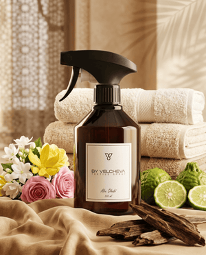 By Velcheva Textilspray Abu Dhabi – 500 ml, Rose, Patchouli & Vanille