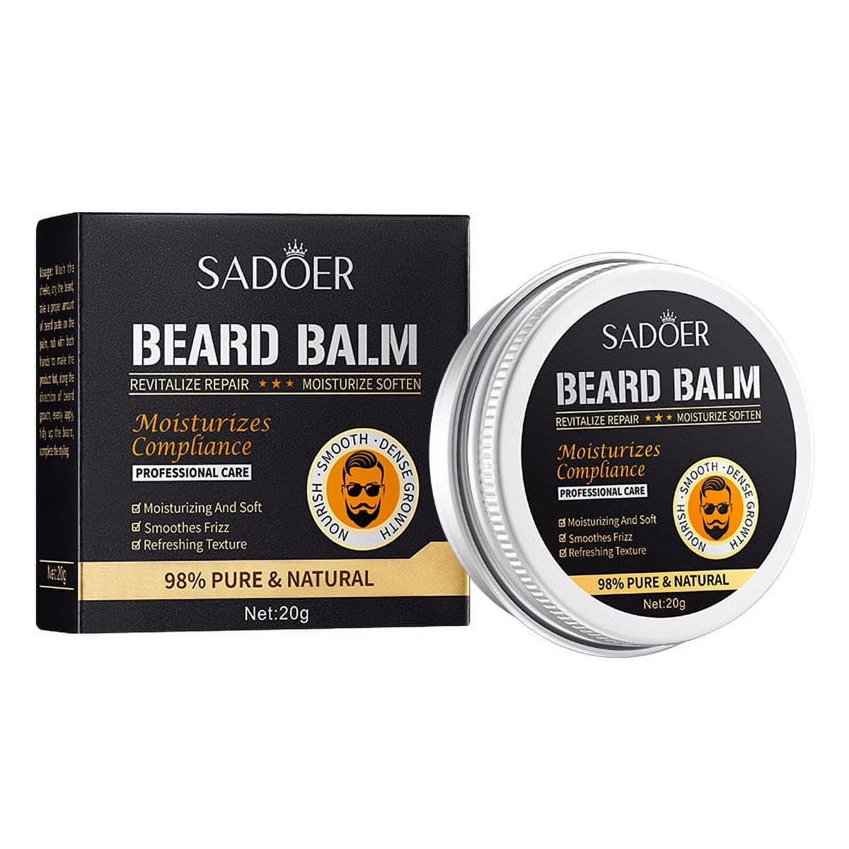 Bartglättungskamm Set mit Bartserum und Bartcreme – Ansicht 6