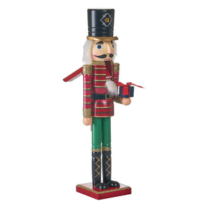 Edler Nussknacker aus Holz – 50 cm grosser Weihnachtsmann als festliche Weihnachtsdekoration – Ansicht 3