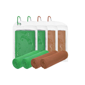 Kühltuch Set mit Karabiner 4-teilig in Grün/Grün/Orange/Orange